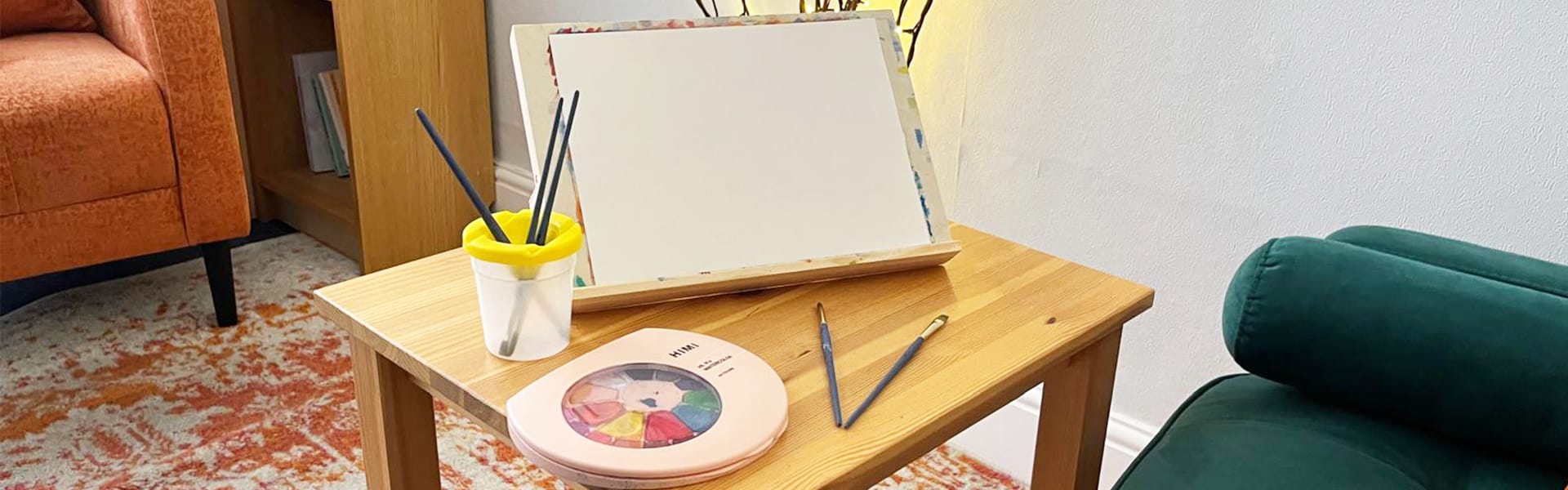 Painting materials for counselling in York supporting creative therapy and emotional expression